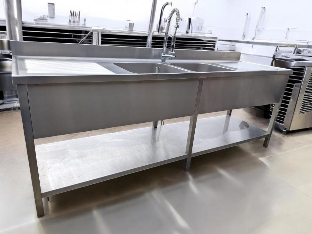 dubbele spoeltafel inox dubbele spoeltafel inox