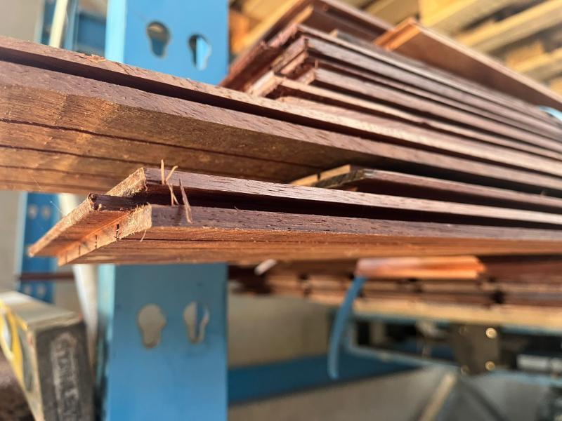 Padouk hardhout klikplanken 15mm dik